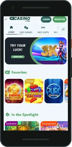 BeCasino official site